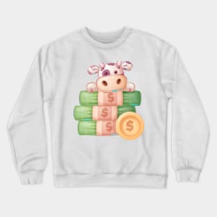 cute cow Crewneck Sweatshirt